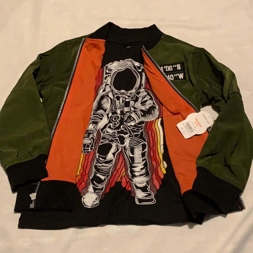 Bomber coat and astronaut shirt set Nwt 4/5